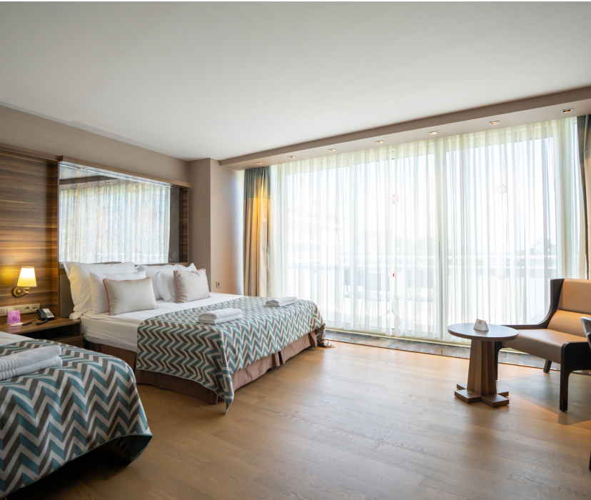 Akra Oteller Kemer Odalar Deluxe Deniz Manzaralı Galeri M