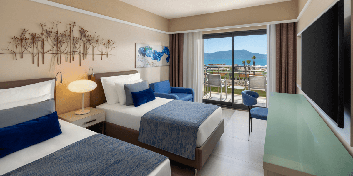 Akra Fethiye Konaklama Superior Deniz Manzaralı Aile Odası Galeri D1